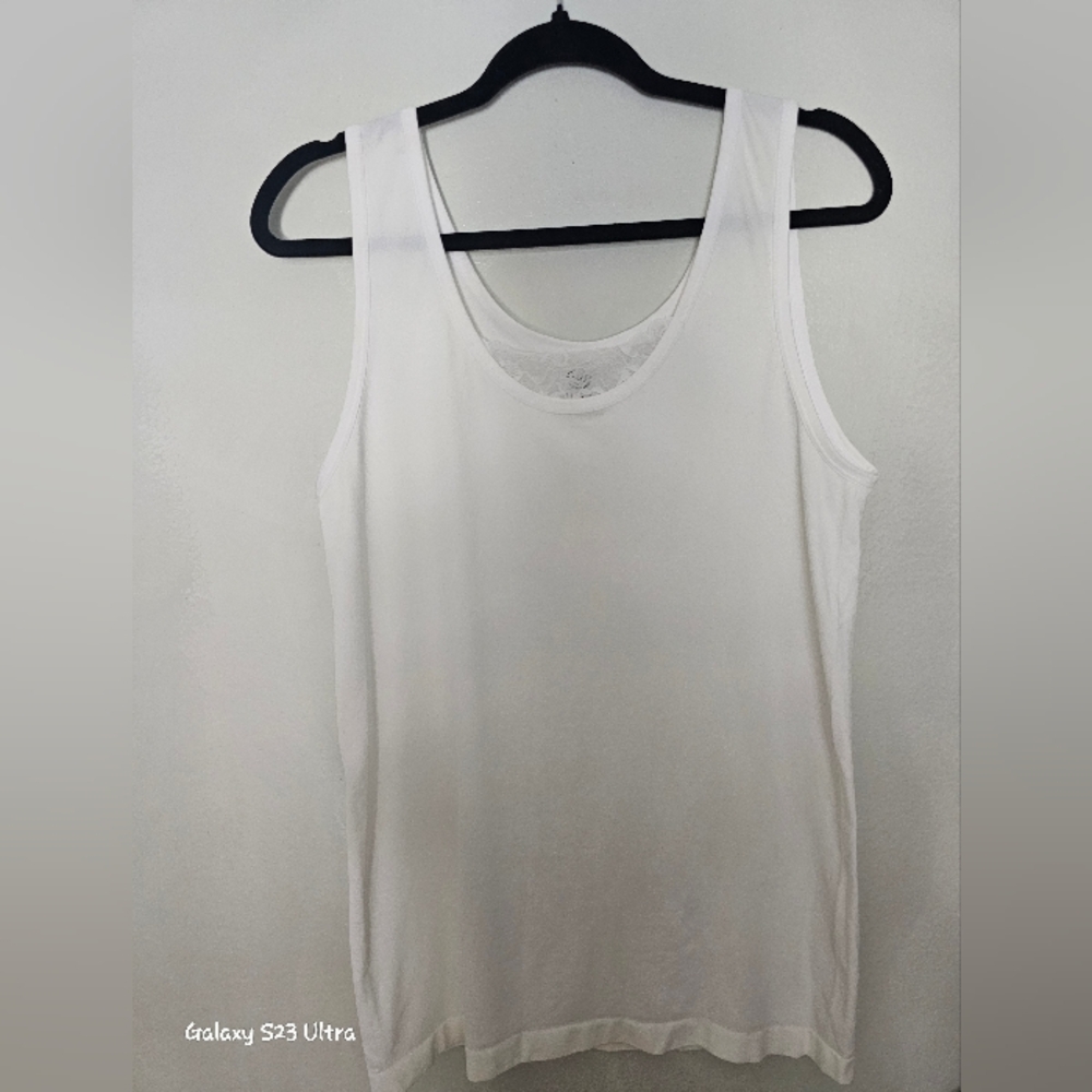 Elegant White Women's Tank Top